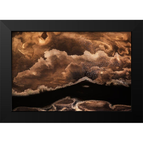 A painting Black Modern Wood Framed Art Print by Chang, Phillip