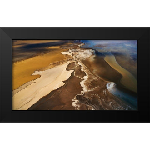 The River of Color Black Modern Wood Framed Art Print by Chang, Phillip