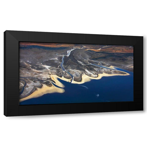 Pattern Black Modern Wood Framed Art Print with Double Matting by Chang, Phillip