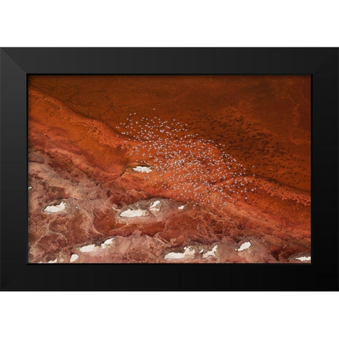 The overlook Black Modern Wood Framed Art Print by Chang, Phillip
