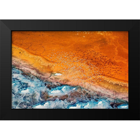 Colorful Black Modern Wood Framed Art Print by Chang, Phillip