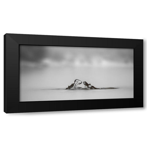 Water conversation Black Modern Wood Framed Art Print with Double Matting by Chang, Phillip