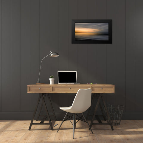 Silence Black Modern Wood Framed Art Print by Pascual Buye, Santiago