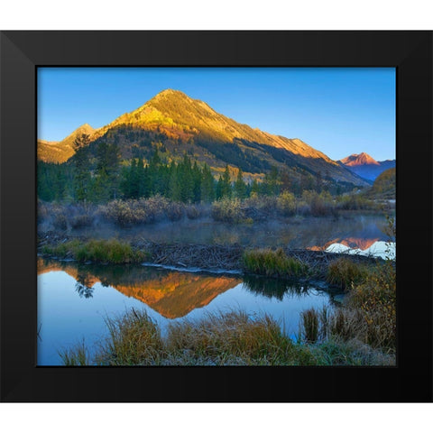 Schuylkill Mountains Slate River near Crested Butte-Colorado Black Modern Wood Framed Art Print by Fitzharris, Tim