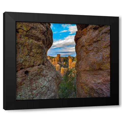 Grotto at Echo Canyon Trail-Chiricahua National Monument-Arizona Black Modern Wood Framed Art Print with Double Matting by Fitzharris, Tim