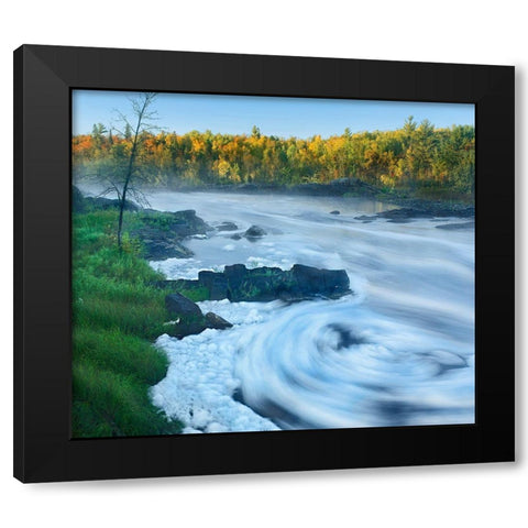 St Louis River-Jay Cooke State Park ,Minnesota. Black Modern Wood Framed Art Print with Double Matting by Fitzharris, Tim