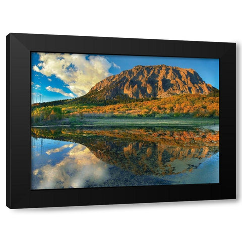 Marcellina Mountain-Colorado Black Modern Wood Framed Art Print by Fitzharris, Tim