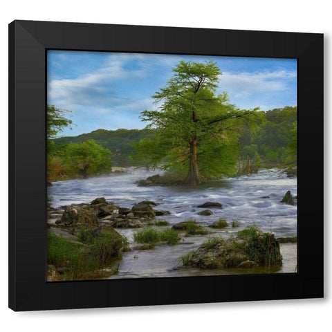 Pedernales River-Pedernales Falls State Park-Texas Black Modern Wood Framed Art Print with Double Matting by Fitzharris, Tim