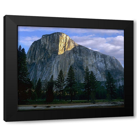 El Capitan at Yosemite Valley-Yosemite National Park-California Black Modern Wood Framed Art Print by Fitzharris, Tim