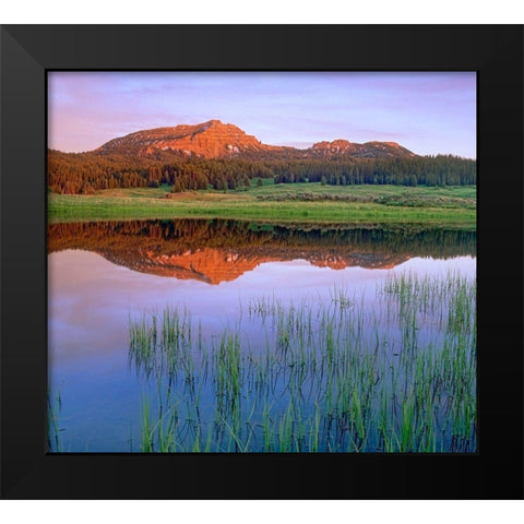 Tripod Peak at Togwotee Pass-Wyoming Black Modern Wood Framed Art Print by Fitzharris, Tim