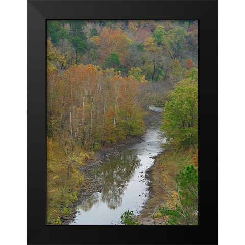 Cassatot River near Millwood Lake-Arkansas Black Modern Wood Framed Art Print by Fitzharris, Tim