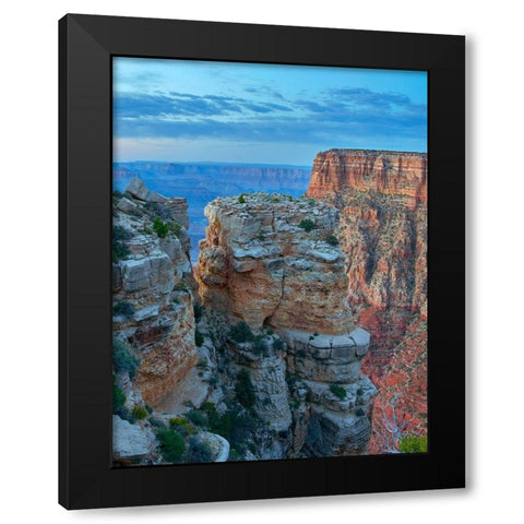 Mather Point-Grand Canyon National Park-Arizona Black Modern Wood Framed Art Print with Double Matting by Fitzharris, Tim