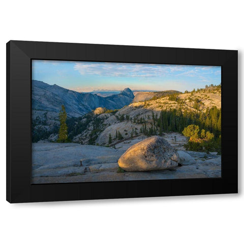 Half Dome from Olmstead Point-Yosemite National Park-California Black Modern Wood Framed Art Print with Double Matting by Fitzharris, Tim