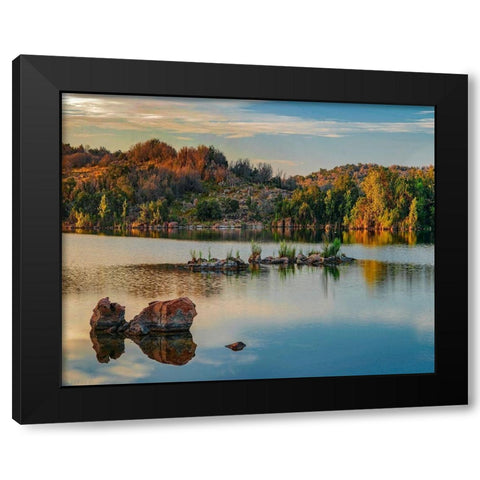 Inks Lake State Park-Texas-USA Black Modern Wood Framed Art Print with Double Matting by Fitzharris, Tim