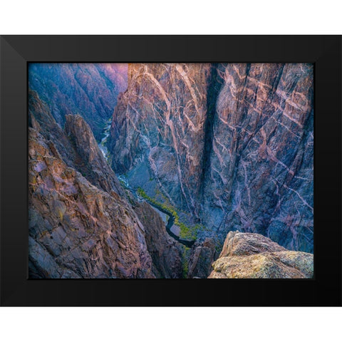 Black Canyon of the Gunnison National Park-Colorado Black Modern Wood Framed Art Print by Fitzharris, Tim