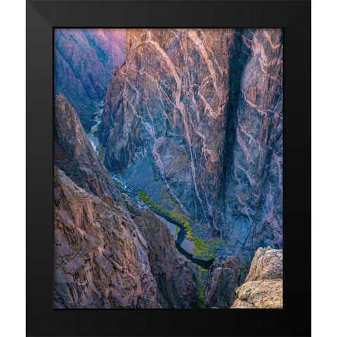 Black Canyon of the Gunnison National Park-Colorado Black Modern Wood Framed Art Print by Fitzharris, Tim