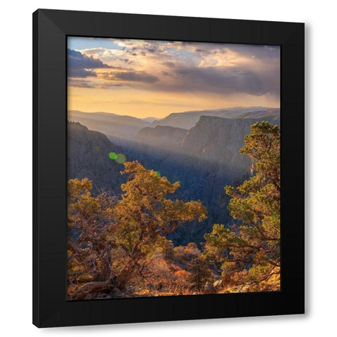 Tomichi Point-Black Canyon of the Gunnison National Park-Colorado Black Modern Wood Framed Art Print with Double Matting by Fitzharris, Tim