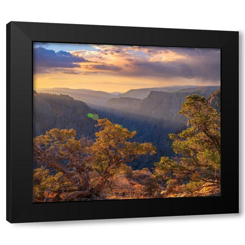 Tomichi Point-Black Canyon of the Gunnison National Park-Colorado Black Modern Wood Framed Art Print with Double Matting by Fitzharris, Tim