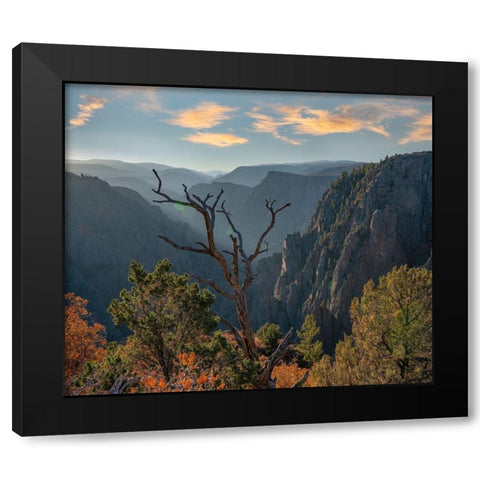 Tomichi Point-Black Canyon of the Gunnison National Park-Colorado Black Modern Wood Framed Art Print with Double Matting by Fitzharris, Tim