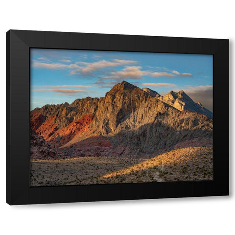 Red Rock Canyon National Conservation Area-Nevada-USA  Black Modern Wood Framed Art Print with Double Matting by Fitzharris, Tim