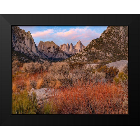 Mount Whitney-Sequoia National Park-California-USA Black Modern Wood Framed Art Print by Fitzharris, Tim