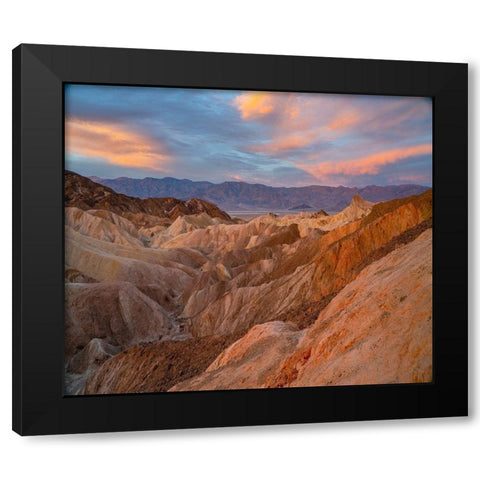 Zabriskie Point-Death Valley National Park-California-USA Black Modern Wood Framed Art Print with Double Matting by Fitzharris, Tim