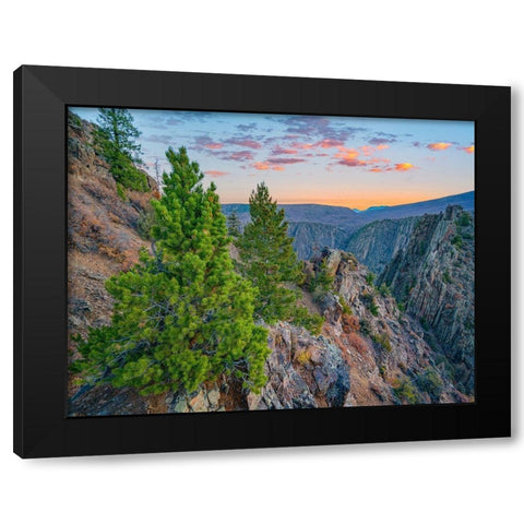 Tomichi Point-Black Canyon of the Gunnison National Park-Colorado Black Modern Wood Framed Art Print with Double Matting by Fitzharris, Tim