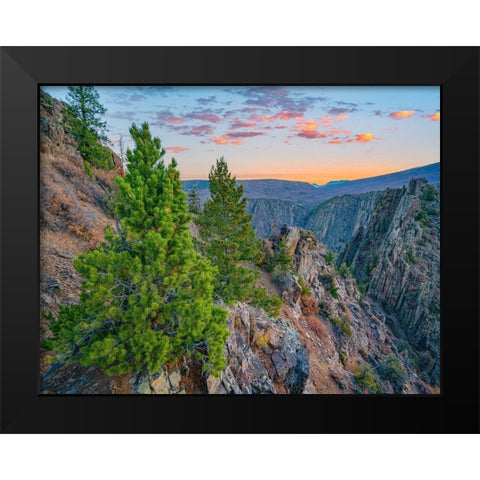 Tomichi Point-Black Canyon of the Gunnison National Park-Colorado Black Modern Wood Framed Art Print by Fitzharris, Tim