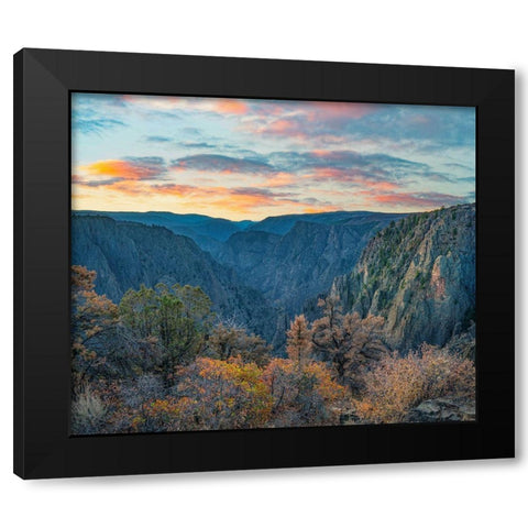 Tomichi Point-Black Canyon of the Gunnison National Park-Colorado Black Modern Wood Framed Art Print with Double Matting by Fitzharris, Tim