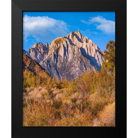 Lone Pine Peak from Tuttle Creek-Sierra Nevada-California-USA Black Modern Wood Framed Art Print by Fitzharris, Tim