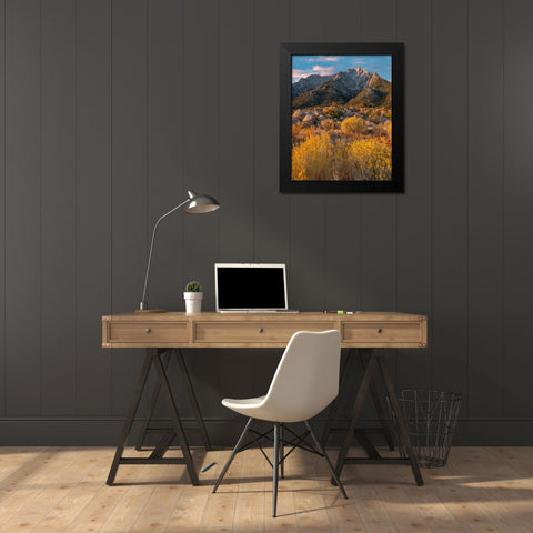 Lone Pine Peak-Eastern Sierra-California-USA Black Modern Wood Framed Art Print by Fitzharris, Tim