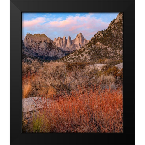 Mount Whitney-Eastern Sierra Nevada-California-USA Black Modern Wood Framed Art Print by Fitzharris, Tim