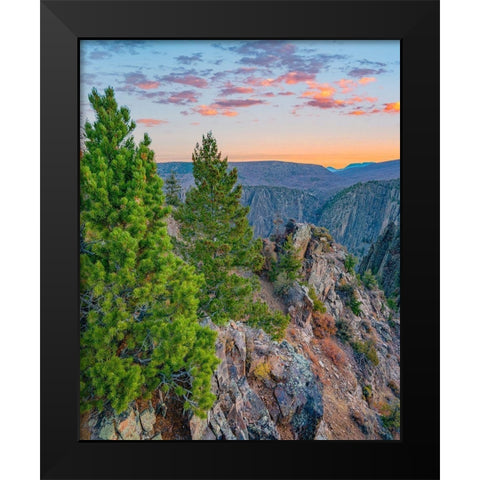 Tomichi Point-Black Canyon of the Gunnison National Park-Colorado Black Modern Wood Framed Art Print by Fitzharris, Tim