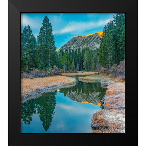 Rock Creek. Inyo National Forest-California-USA Black Modern Wood Framed Art Print by Fitzharris, Tim