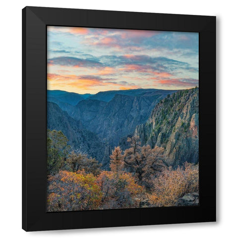 Tomichi Point-Black Canyon of the Gunnison National Park-Colorado Black Modern Wood Framed Art Print with Double Matting by Fitzharris, Tim