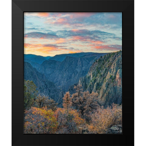 Tomichi Point-Black Canyon of the Gunnison National Park-Colorado Black Modern Wood Framed Art Print by Fitzharris, Tim