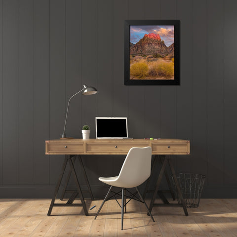 Spring Mountains-Red Rock Canyon National Conservation Area-Nevada Black Modern Wood Framed Art Print by Fitzharris, Tim