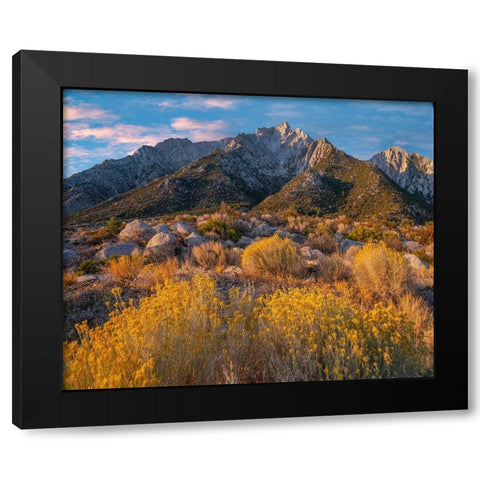 Lone Pine Peak-Eastern Sierra-California-USA Black Modern Wood Framed Art Print with Double Matting by Fitzharris, Tim