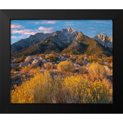 Lone Pine Peak-Eastern Sierra-California-USA Black Modern Wood Framed Art Print by Fitzharris, Tim