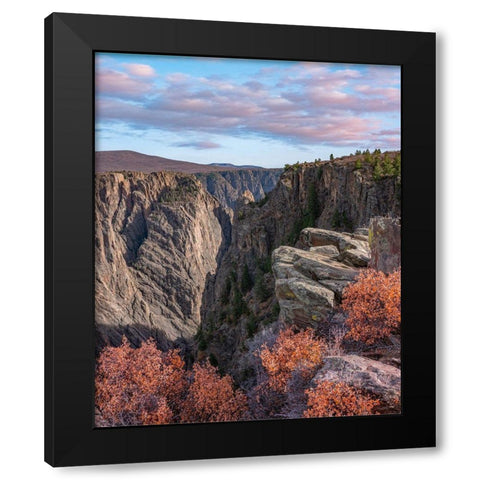 Devils Overlook-Black Canyon of the Gunnison National Park Black Modern Wood Framed Art Print with Double Matting by Fitzharris, Tim