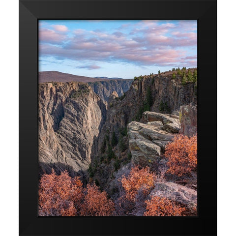 Devils Overlook-Black Canyon of the Gunnison National Park Black Modern Wood Framed Art Print by Fitzharris, Tim