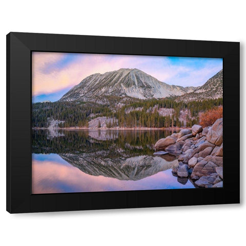 Lake Sierra Nevada Black Modern Wood Framed Art Print with Double Matting by Fitzharris, Tim