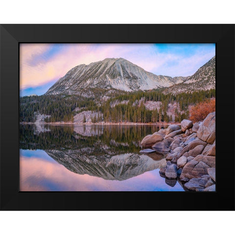 Lake Sierra Nevada Black Modern Wood Framed Art Print by Fitzharris, Tim