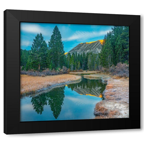 Rock Creek. Inyo National Forest-California-USA Black Modern Wood Framed Art Print with Double Matting by Fitzharris, Tim