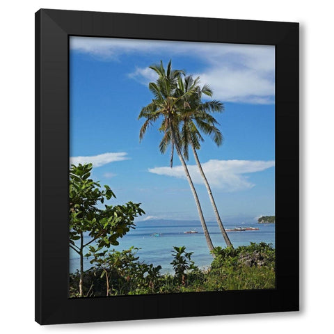 Bikini Beach  Black Modern Wood Framed Art Print with Double Matting by Fitzharris, Tim