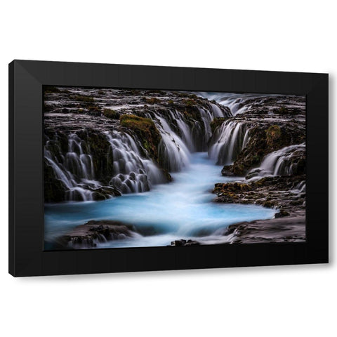 The Blue Beauty Black Modern Wood Framed Art Print with Double Matting by Bogaerts, Sus