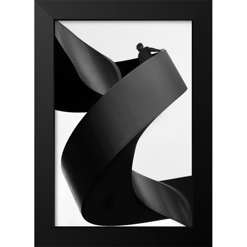 Moving Still Black Modern Wood Framed Art Print by Abrantes, Paulo