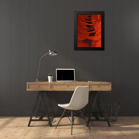 Carenza Black Modern Wood Framed Art Print by Claes, Gilbert