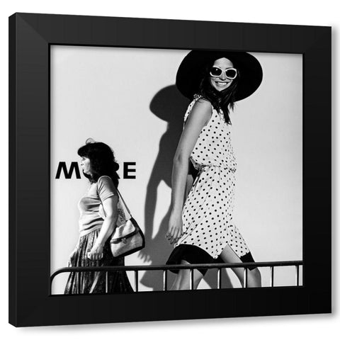 ME and My Expectations Black Modern Wood Framed Art Print with Double Matting by Kostadinov, Bobby