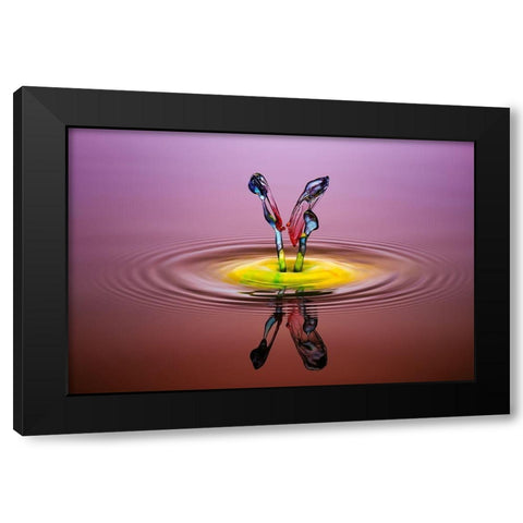 you and me Black Modern Wood Framed Art Print with Double Matting by Berkati, Muhammad